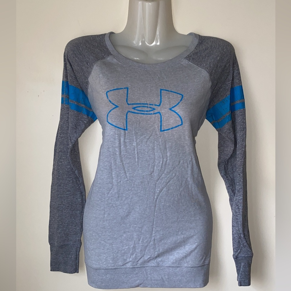 Blue Gray Under Armour Women's (HeatGear) Long Sleeve